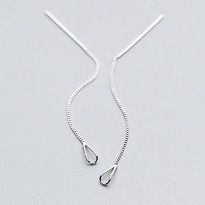 COPY - Sterling Silver Threaded Loop Huggie Earrings